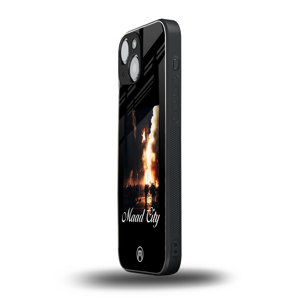 maad city back phone cover | glass case for iphone 13 mini