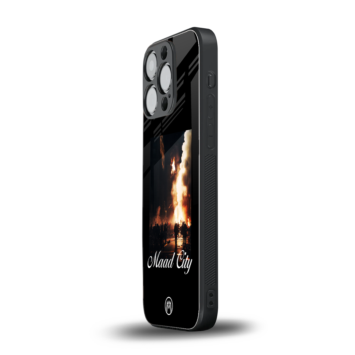 maad city back phone cover | glass case for iphone 13 pro