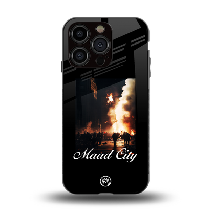maad city back phone cover | glass case for iphone 14 pro