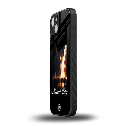 maad city back phone cover | glass case for iphone 15