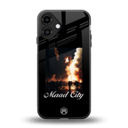maad city back phone cover | glass case for iphone 16 plus