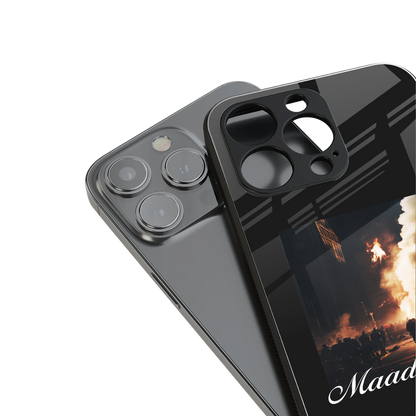 maad city back phone cover | glass case for iphone 14 pro max