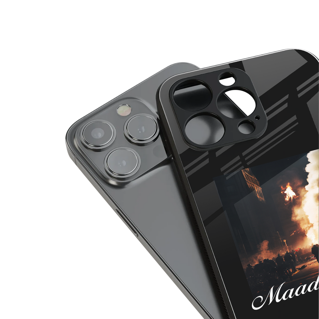maad city back phone cover | glass case for iphone 16 pro