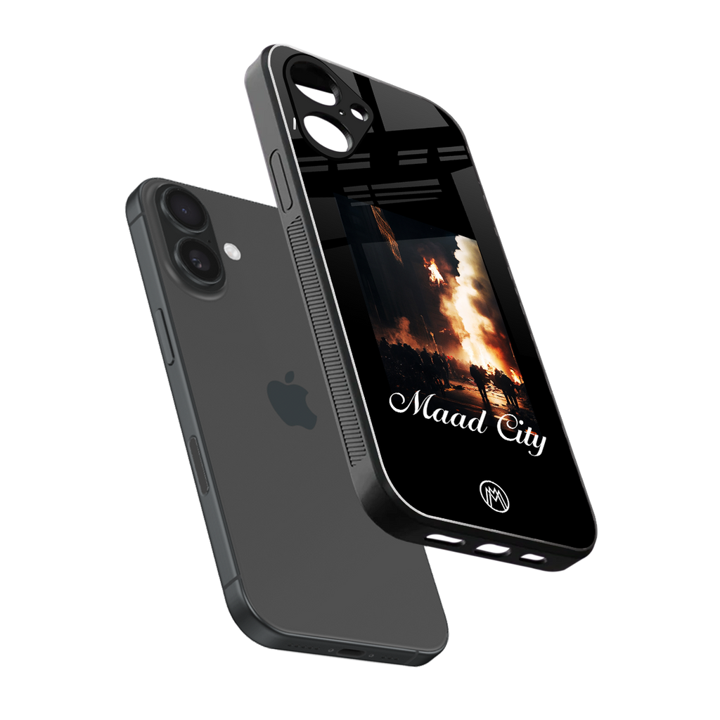 maad city back phone cover | glass case for iphone 16