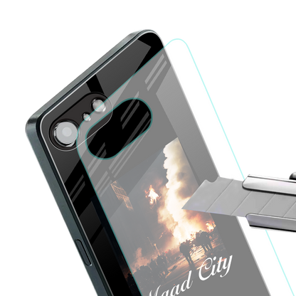 maad city back phone cover | glass case for iphone 16e