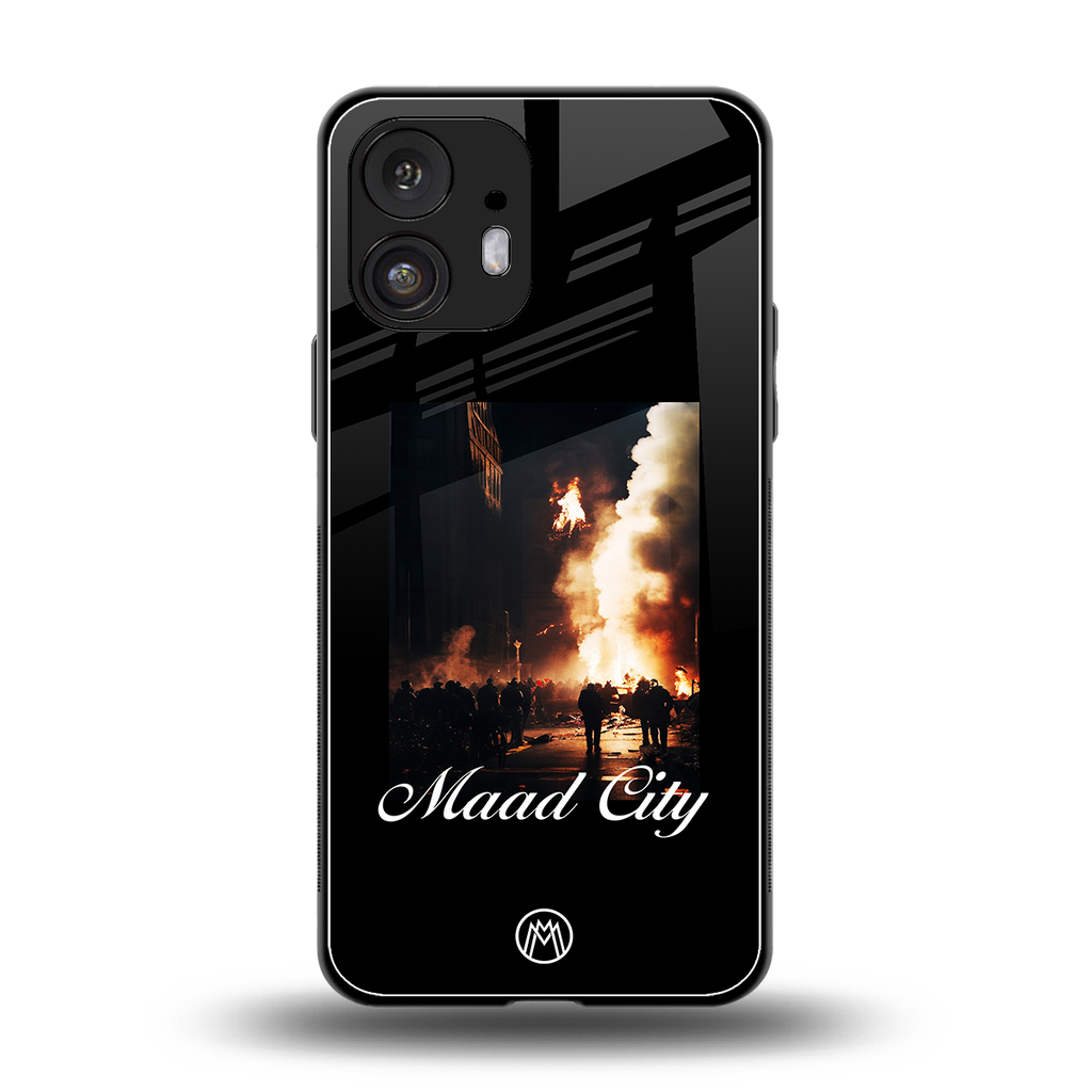 maad city back phone cover | glass case for nothing phone 2