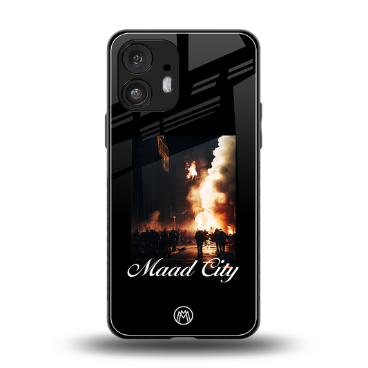 maad city back phone cover | glass case for nothing phone 2