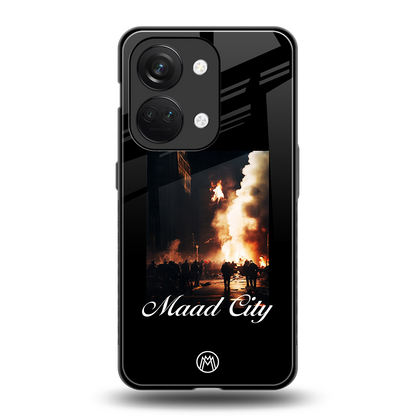 maad city back phone cover | glass case for oneplus nord 3