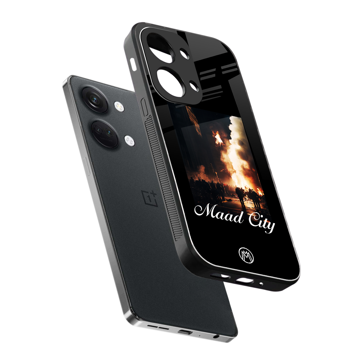 maad city back phone cover | glass case for oneplus nord 3