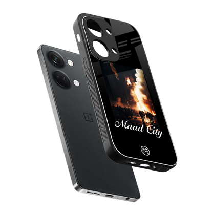 maad city back phone cover | glass case for oneplus nord 3