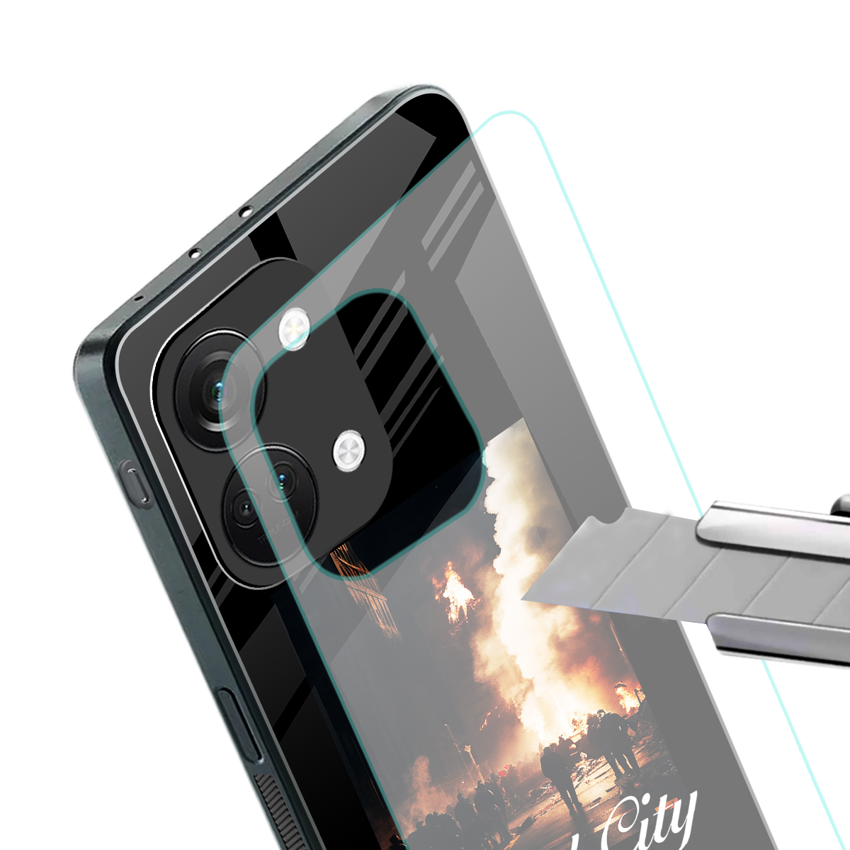 maad city back phone cover | glass case for oneplus nord 3