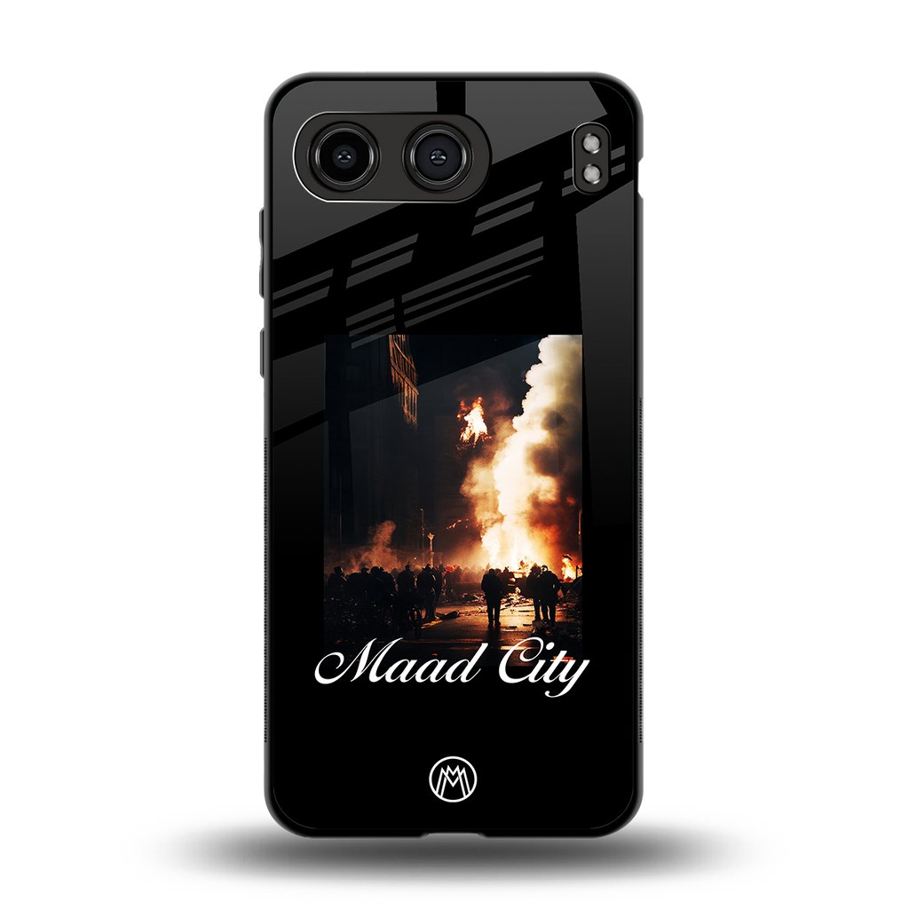 maad city back phone cover | glass case for oneplus nord 4