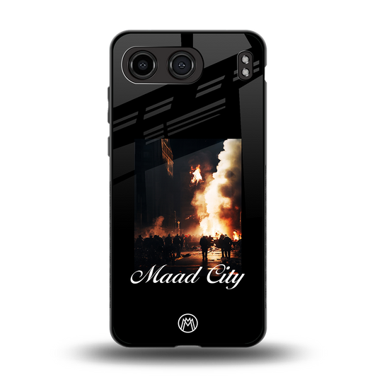 maad city back phone cover | glass case for oneplus nord 4