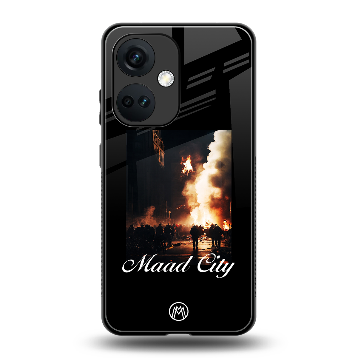 maad city back phone cover | glass case for oneplus nord ce 3