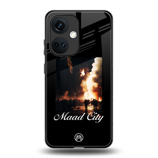 maad city back phone cover | glass case for oneplus nord ce 3