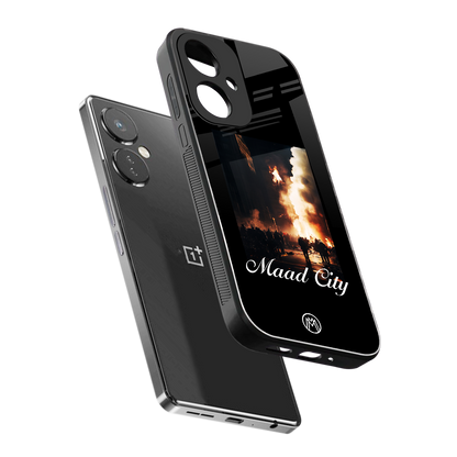 maad city back phone cover | glass case for oneplus nord ce 3