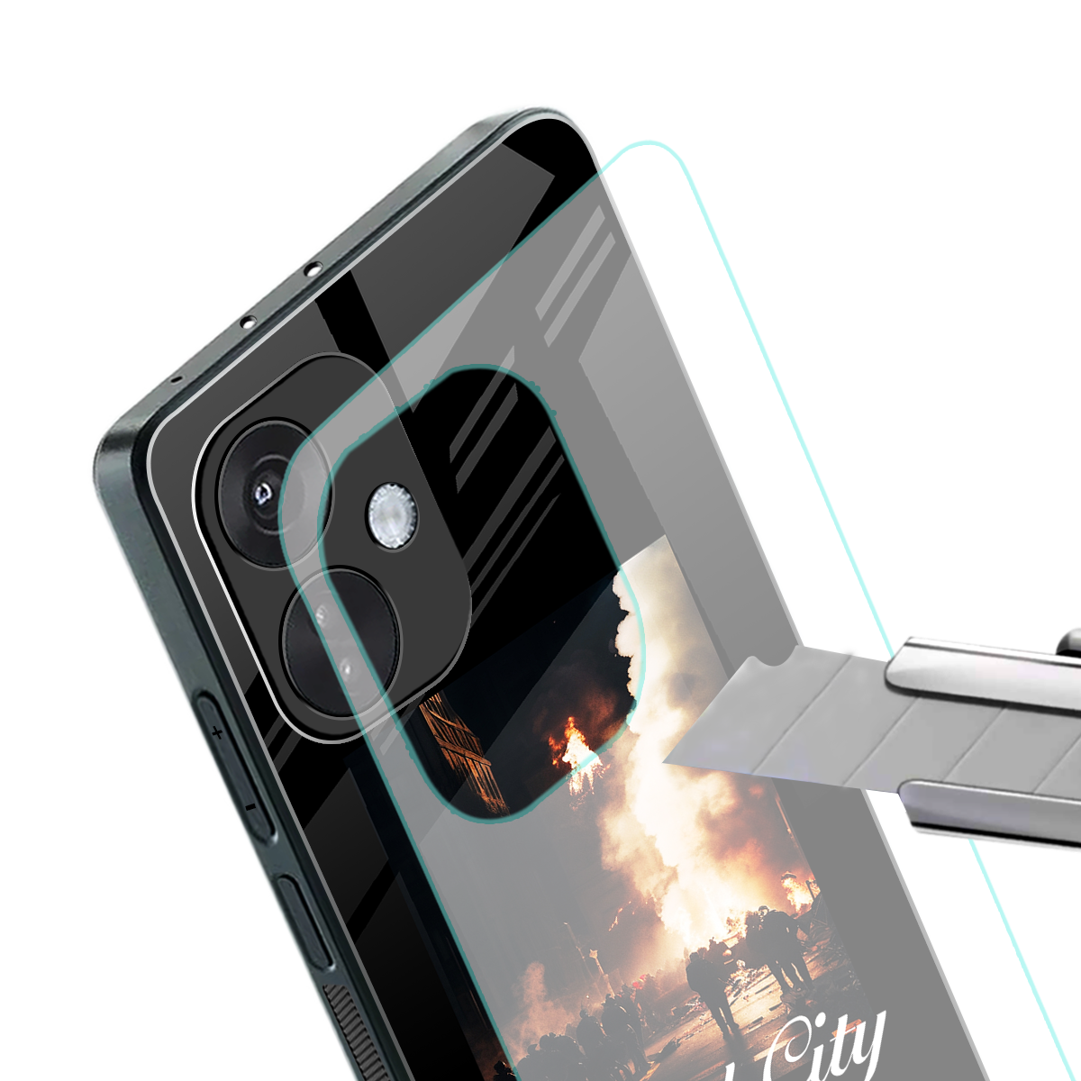 maad city back phone cover | glass case for oneplus nord ce 3