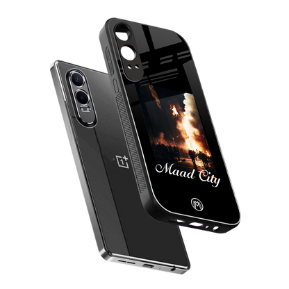 maad city back phone cover | glass case for oneplus nord ce 4 lite
