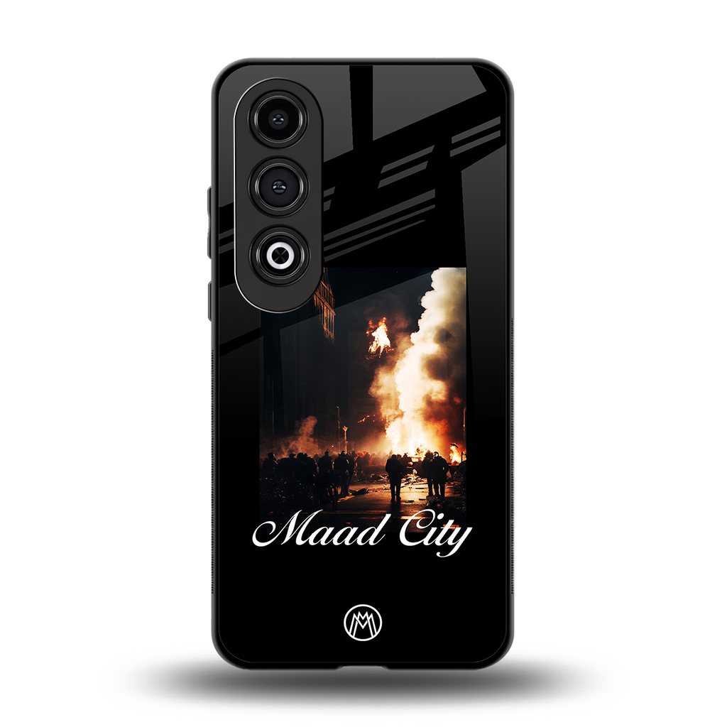 maad city back phone cover | glass case for oneplus nord ce 4