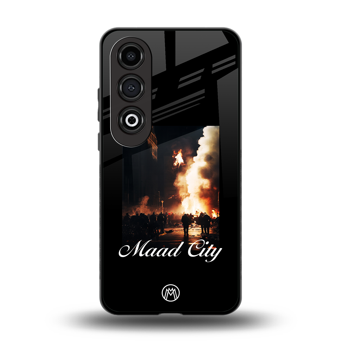 maad city back phone cover | glass case for oneplus nord ce 4