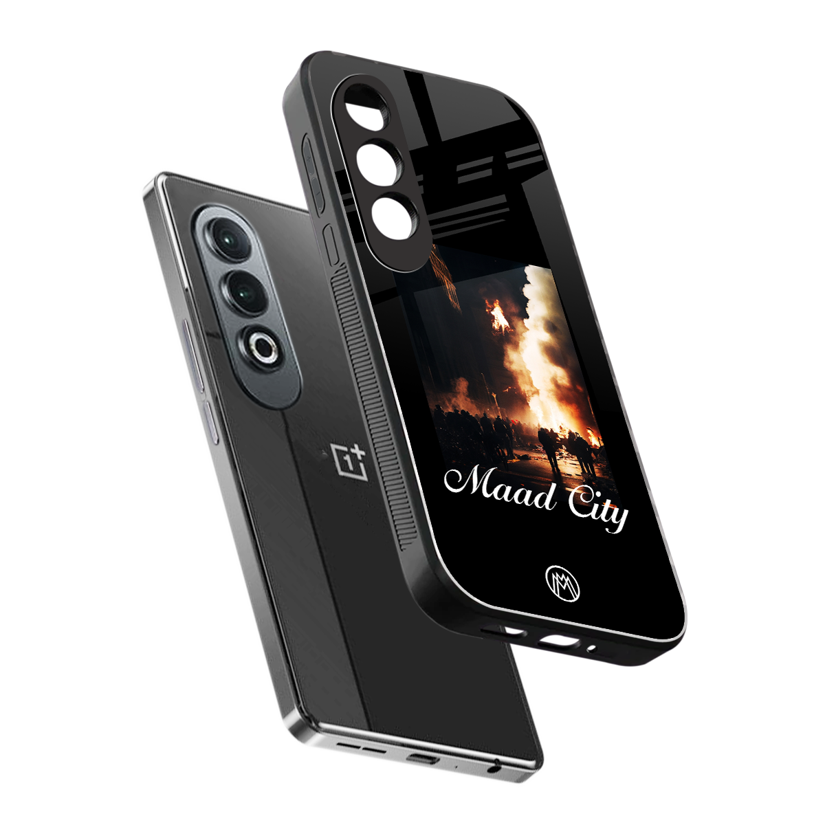 maad city back phone cover | glass case for oneplus nord ce 4