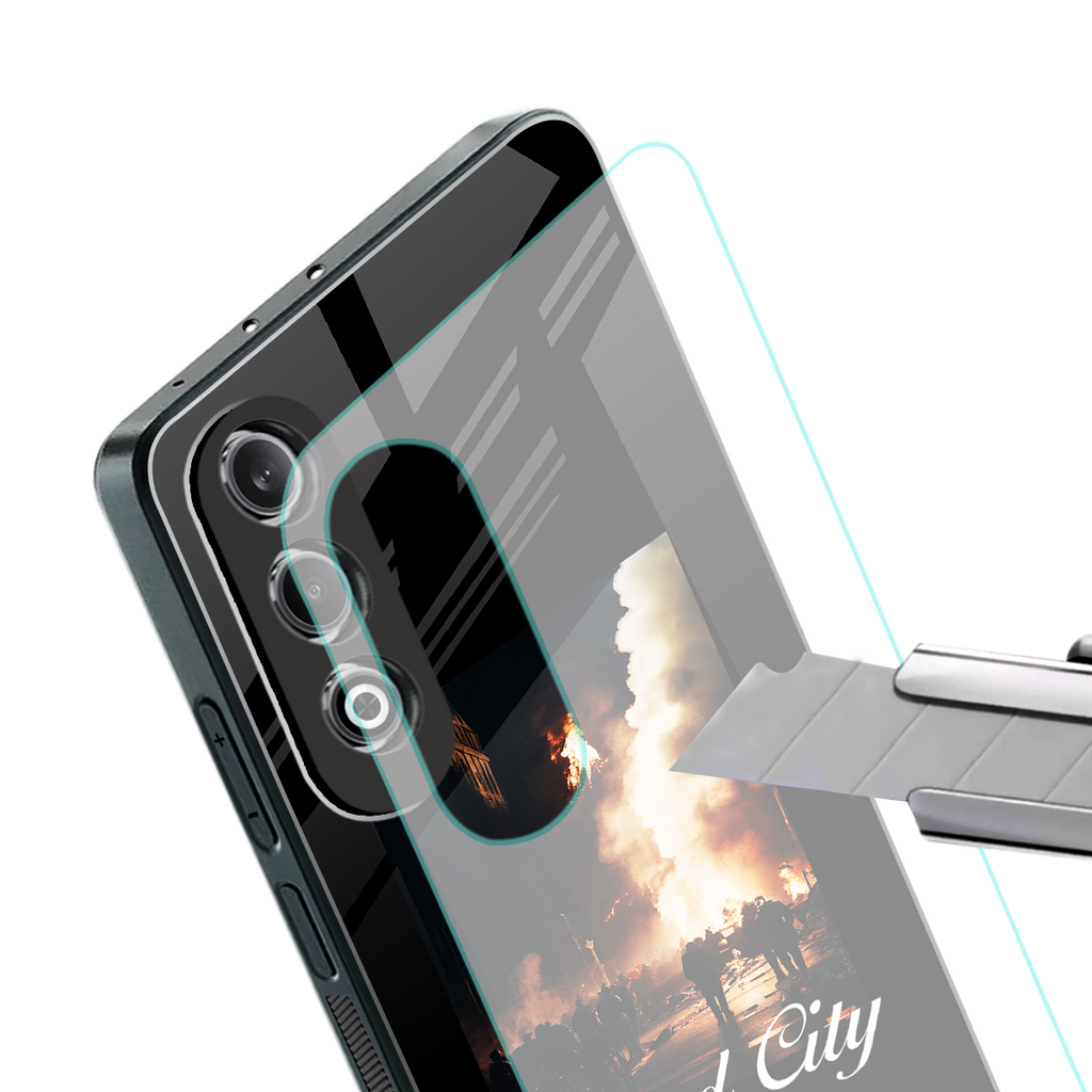 maad city back phone cover | glass case for oneplus nord ce 4