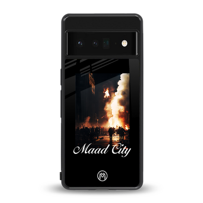maad city back phone cover | glass case for google pixel 6 pro