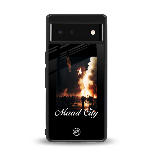 maad city back phone cover | glass case for Google Pixel 6A