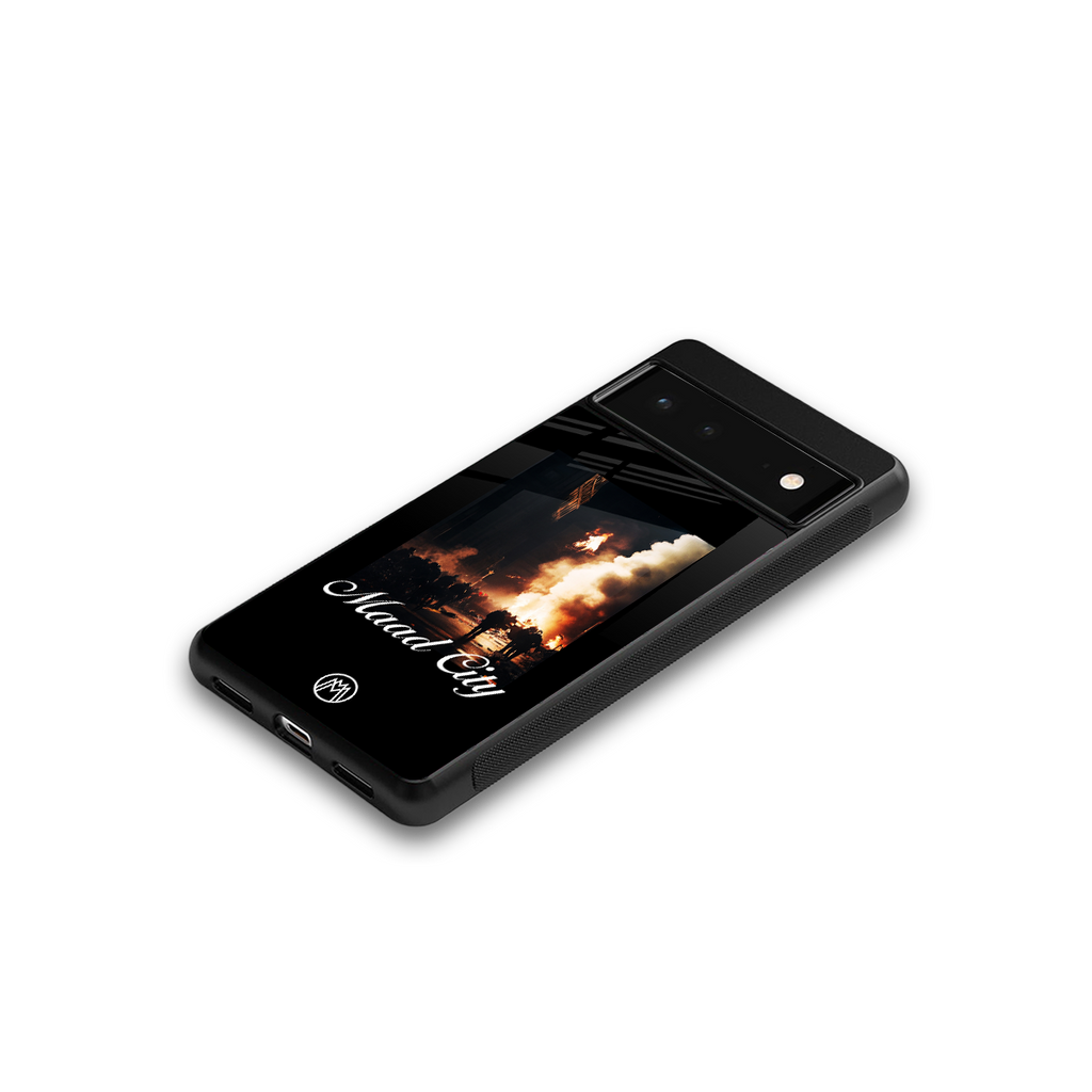 maad city back phone cover | glass case for google pixel 6