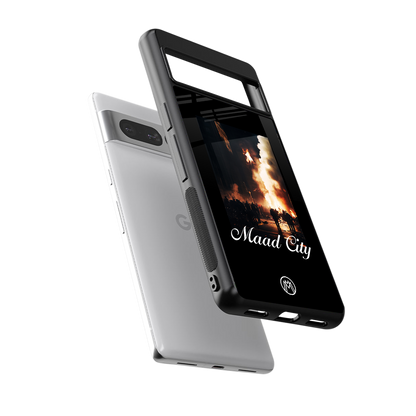 maad city back phone cover | glass case for google pixel 7 pro