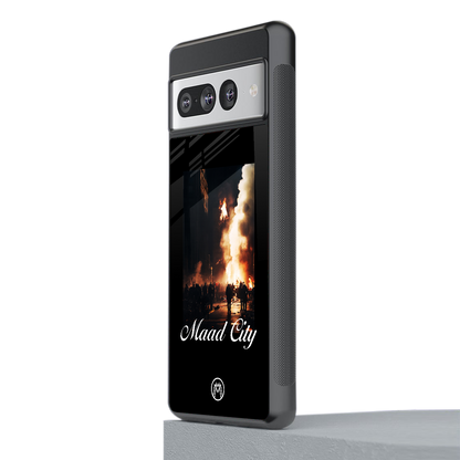 maad city back phone cover | glass case for google pixel 7 pro