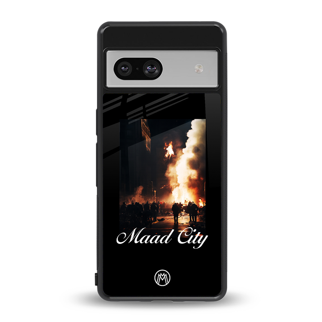 maad city back phone cover | glass case for Google Pixel 7