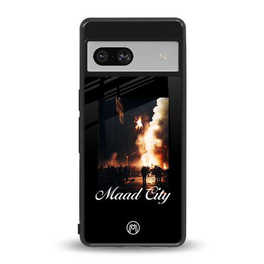 maad city back phone cover | glass case for Google Pixel 7A