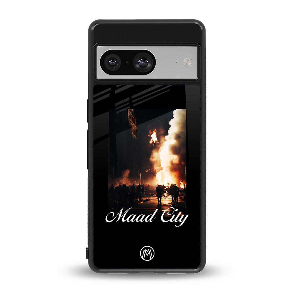 maad city back phone cover | glass case for Google Pixel 8