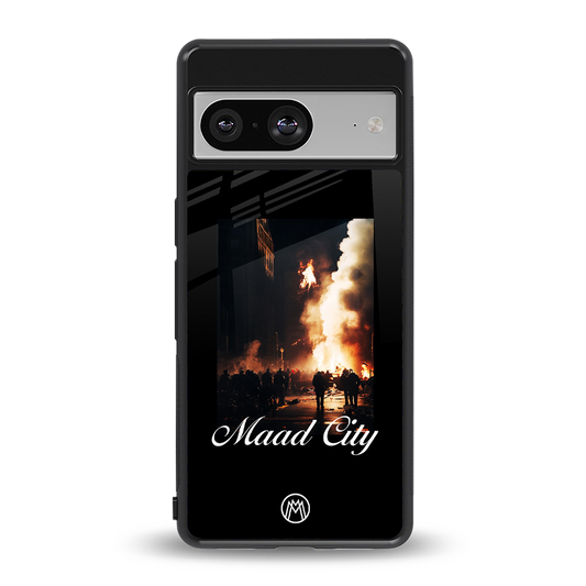 maad city back phone cover | glass case for Google Pixel 8