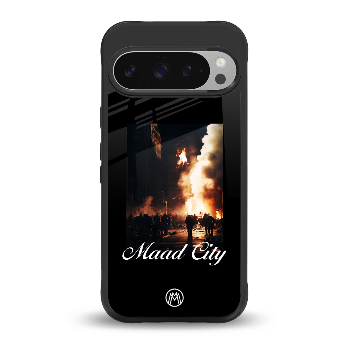maad city back phone cover | glass case for google pixel 9 pro