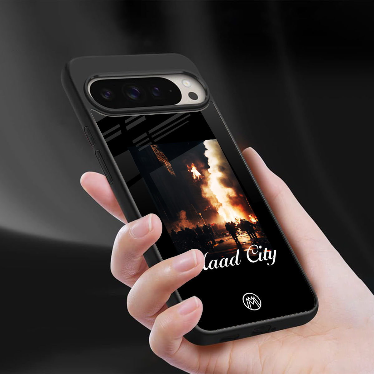 maad city back phone cover | glass case for google pixel 9 pro