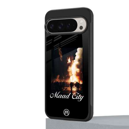 maad city back phone cover | glass case for google pixel 9 pro