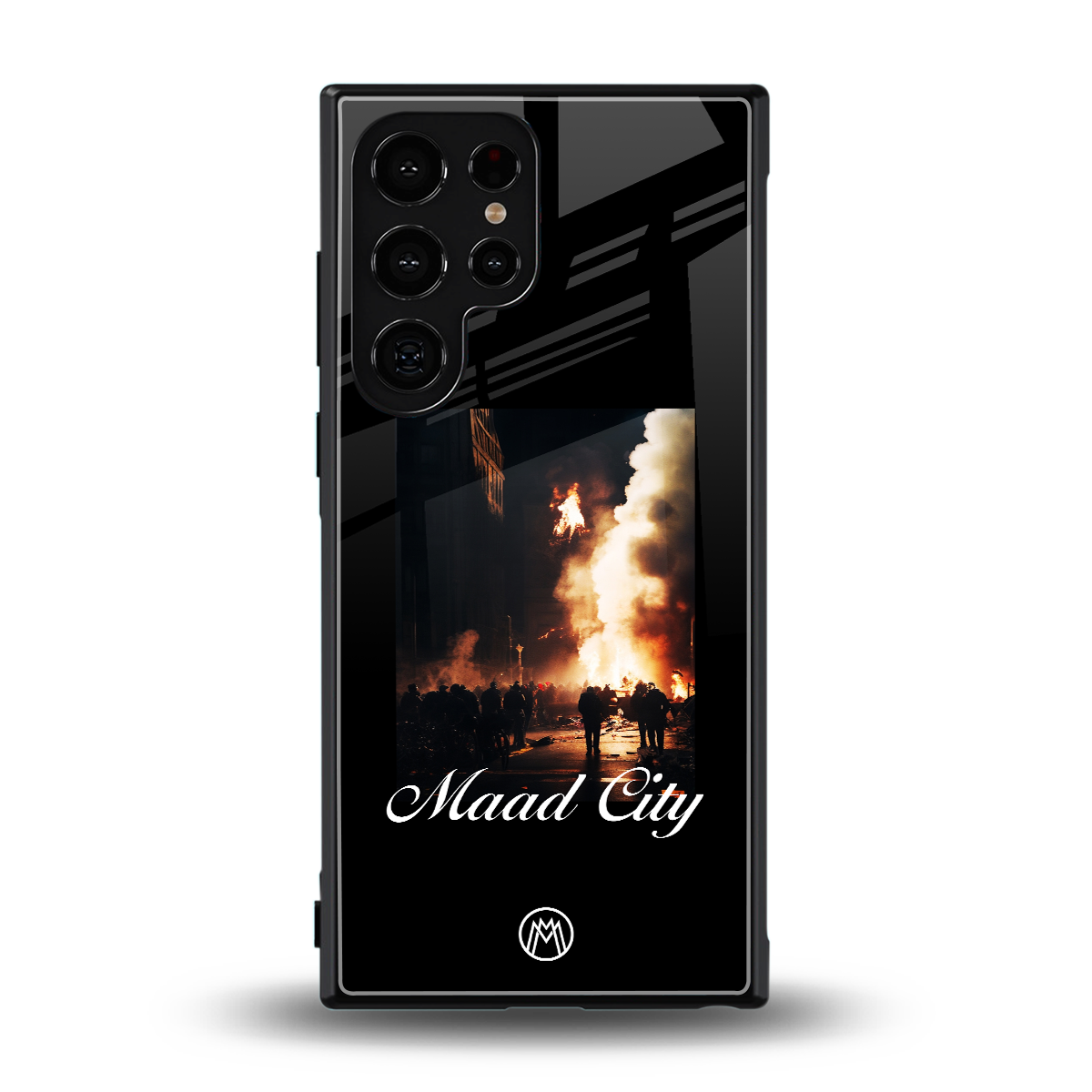 maad city back phone cover | glass case for samsung galaxy s23 ultra
