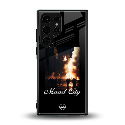 maad city back phone cover | glass case for samsung galaxy s23 ultra