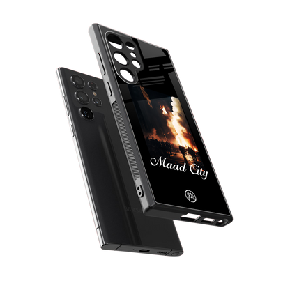 maad city back phone cover | glass case for samsung galaxy s23 ultra