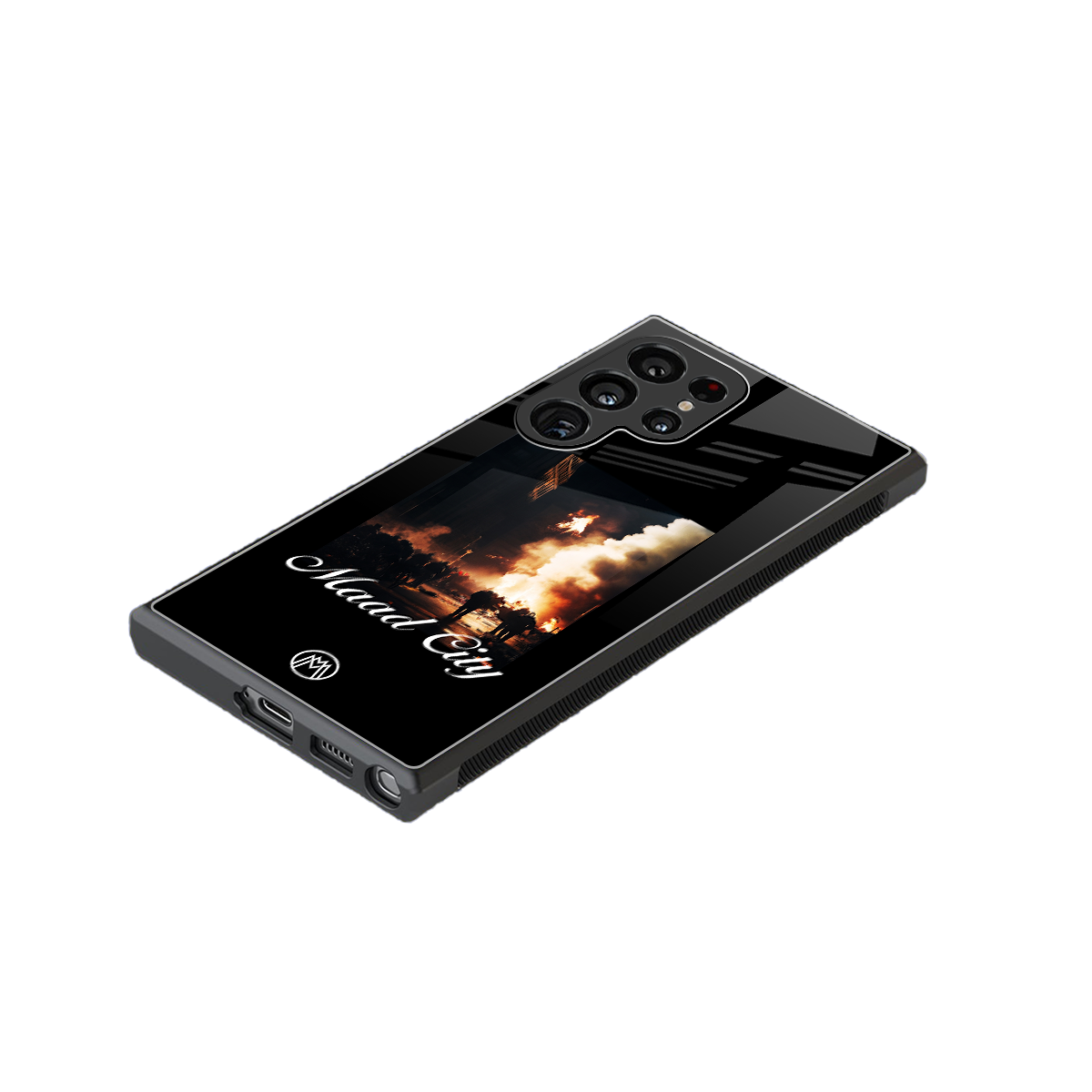 maad city back phone cover | glass case for samsung galaxy s23 ultra