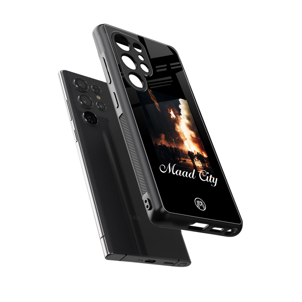 maad city back phone cover | glass case for samsung galaxy s25 ultra