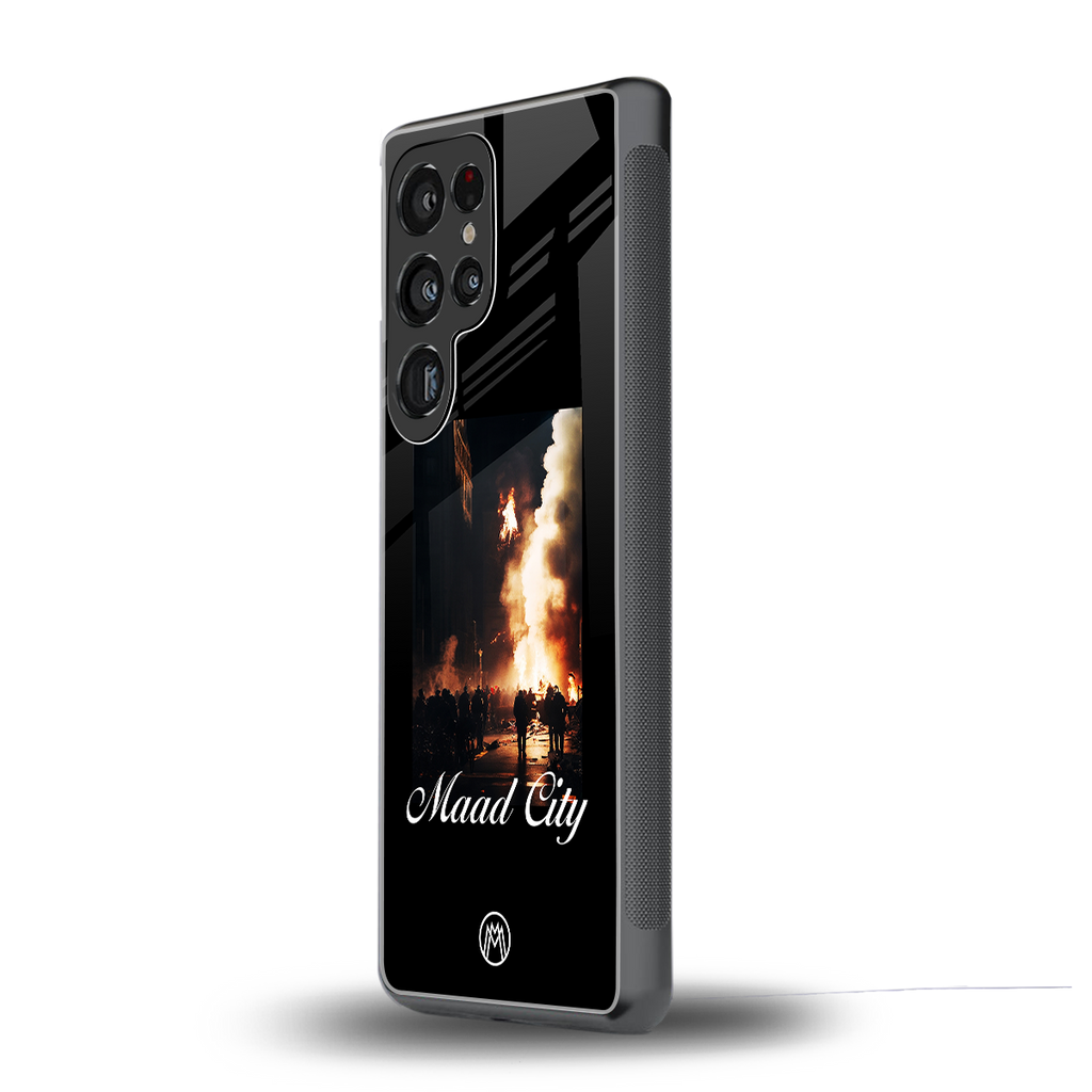 maad city back phone cover | glass case for samsung galaxy s25 ultra