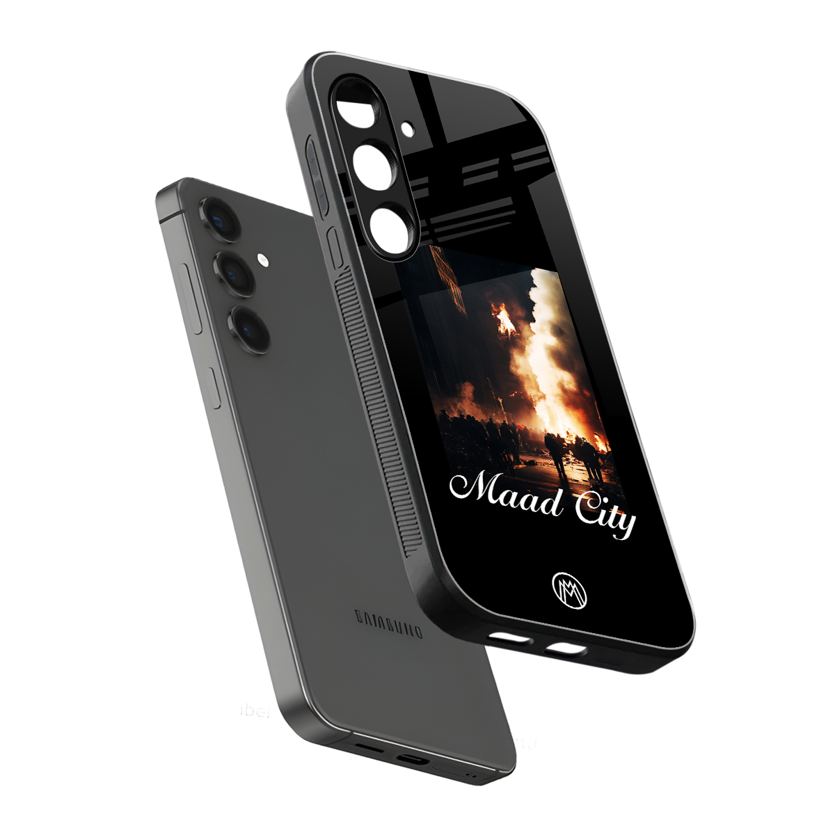 maad city back phone cover | glass case for samsung galaxy s24 plus