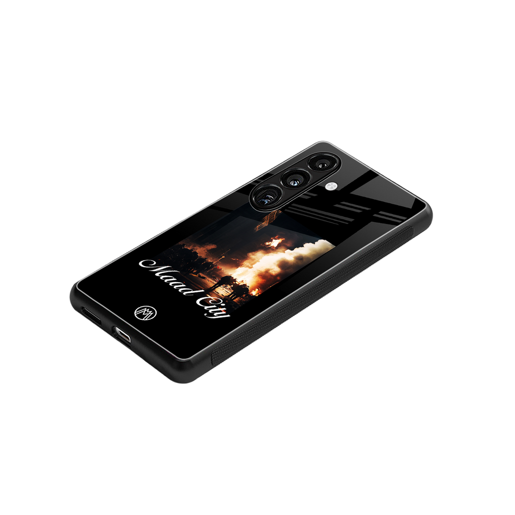 maad city back phone cover | glass case for samsung galaxy s23 plus