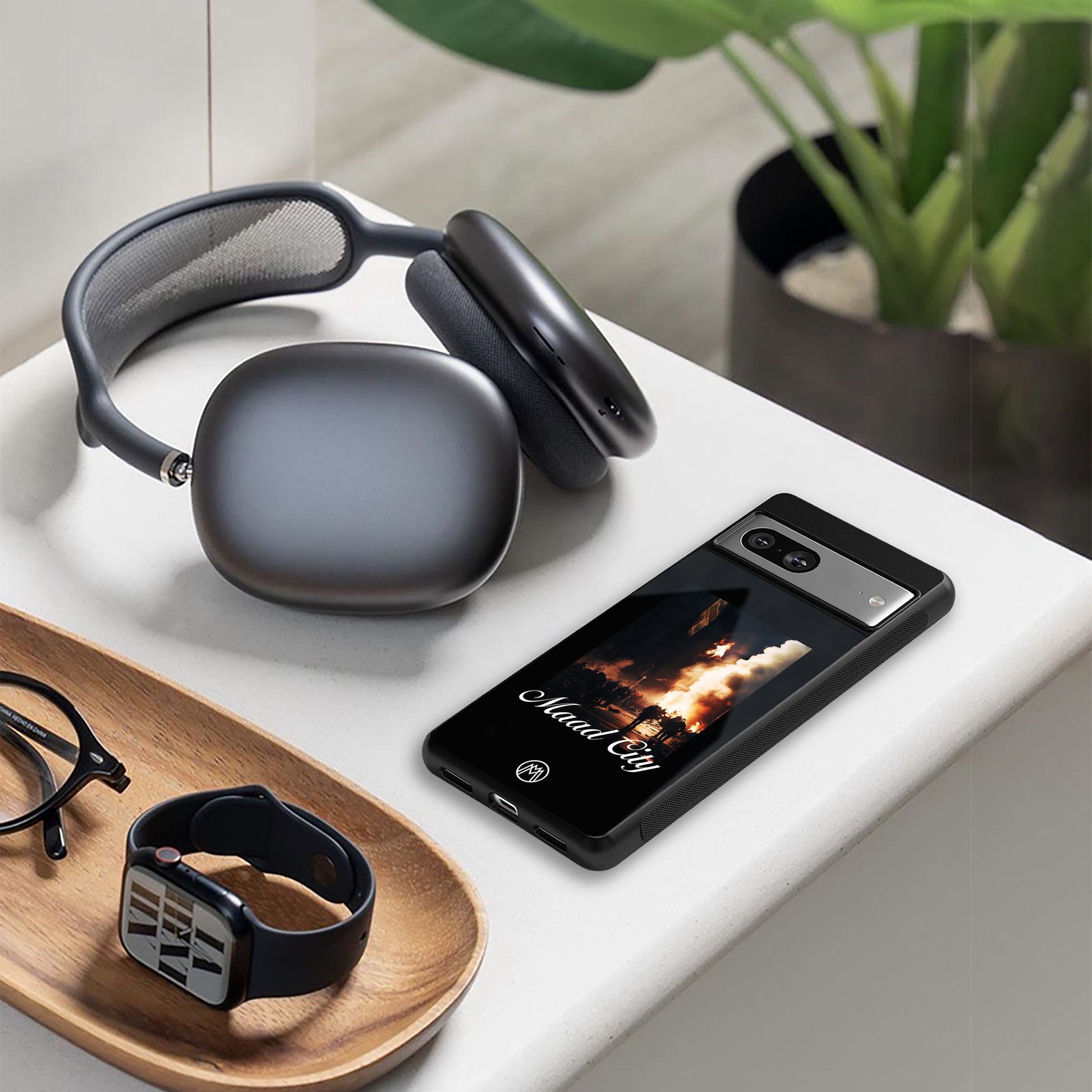 maad city back phone cover | glass case for iphone 16