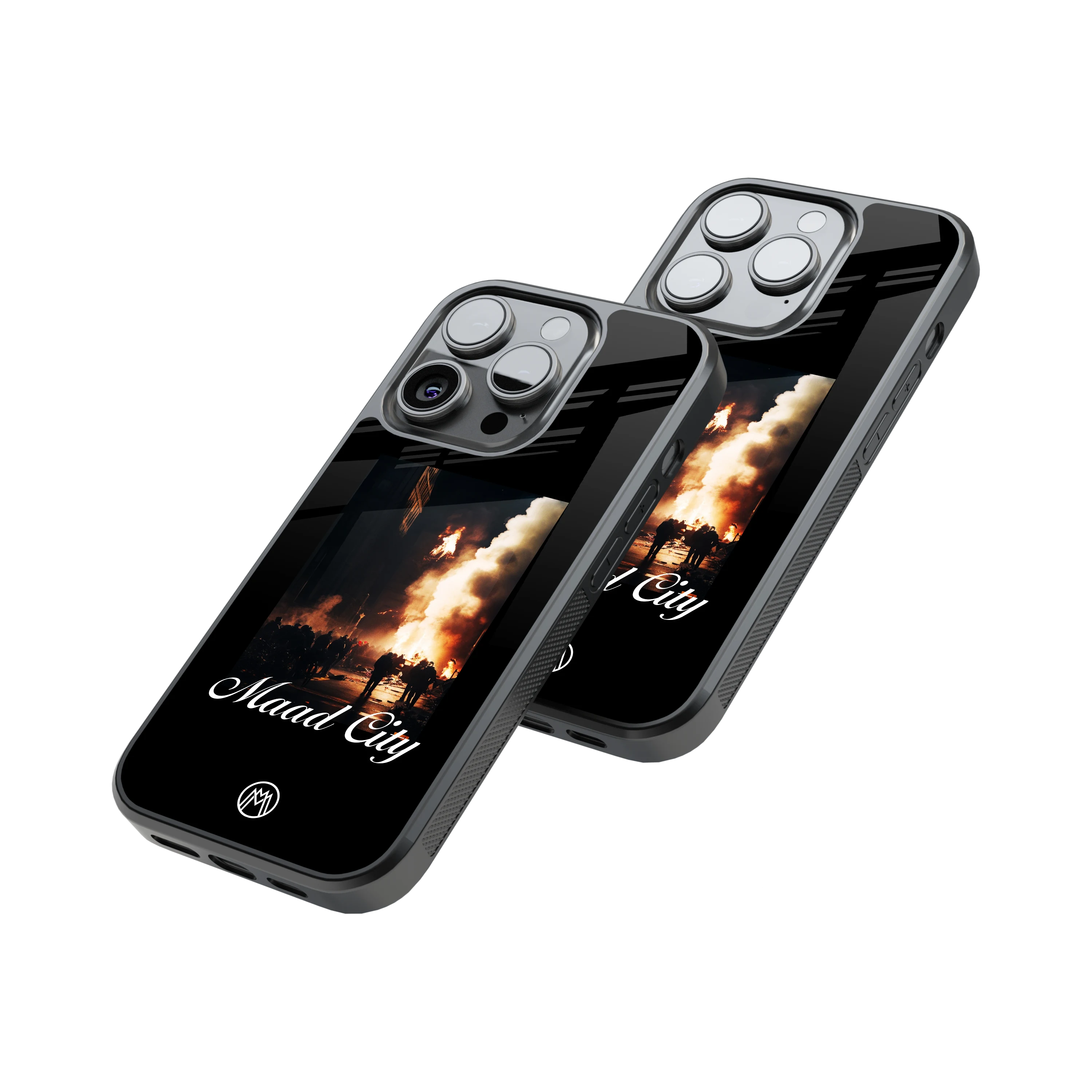 Protective Glass Back Phone Case Compatible with iPhone, Samsung, OnePlus, Pixel & More