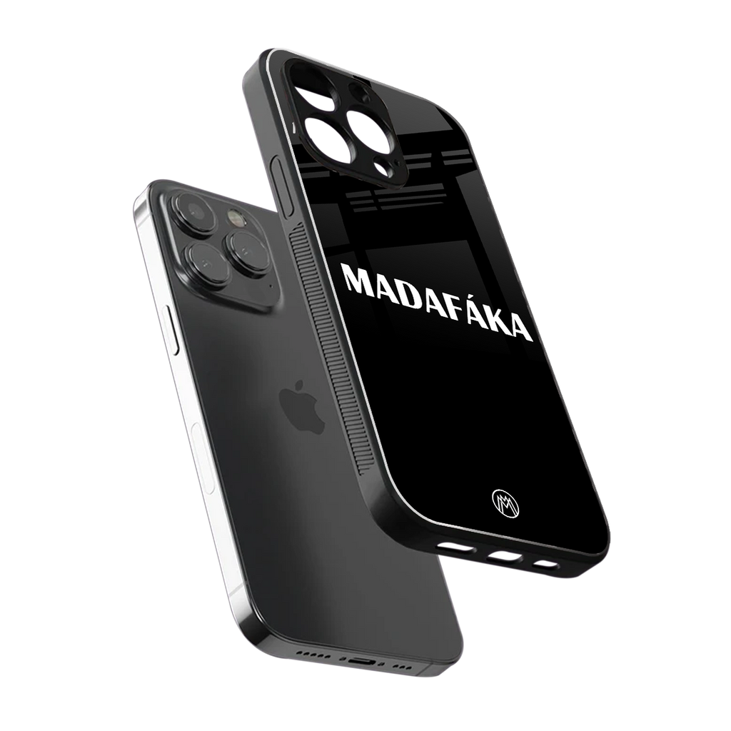 madafaka back phone cover | glass case for iphone 14 pro max