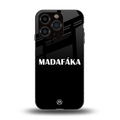 madafaka back phone cover | glass case for iphone 14 pro